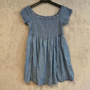 Torrid Blue Denim Smocked Dress Chambray - 3